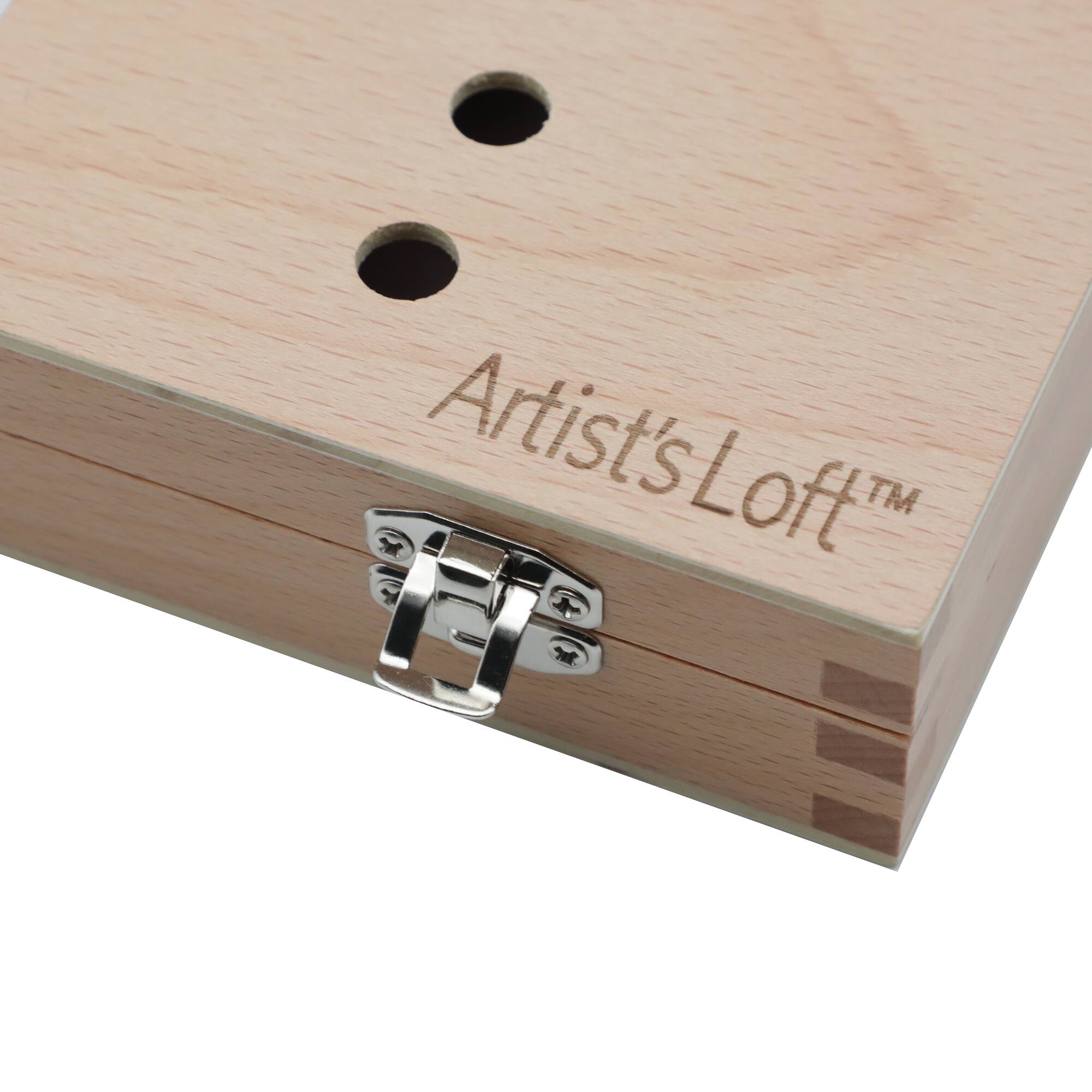 6 Pack: Small Wood Brush Box by Artist's Loft™
